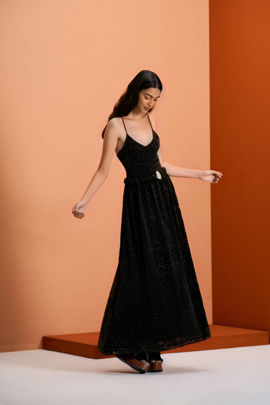 Vestido Longo Alças Messina