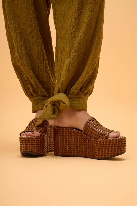 Calça Punho Laço Dunas