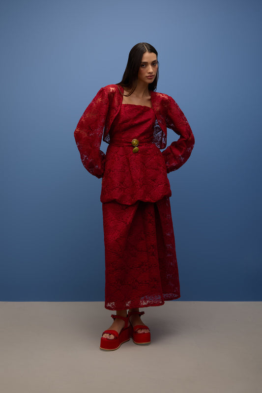 Bolero Manga Longa Conchas