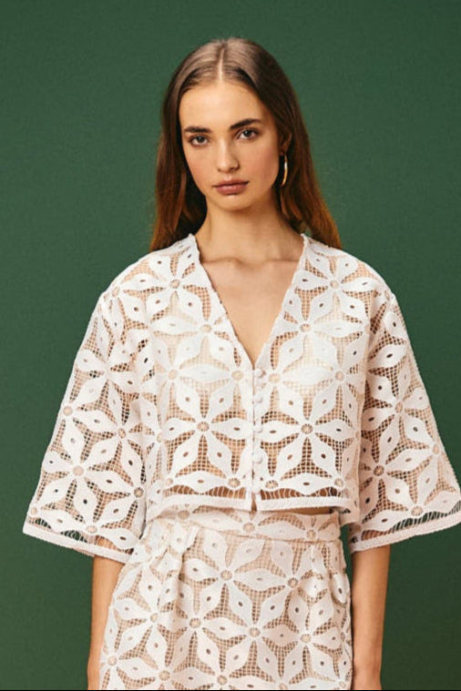 Blusa Botões Coreaú