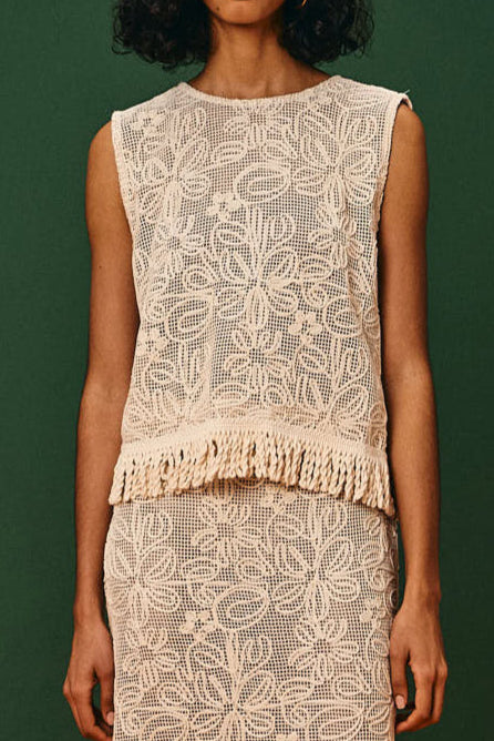 Regata Aberta Tela com Franja Acari