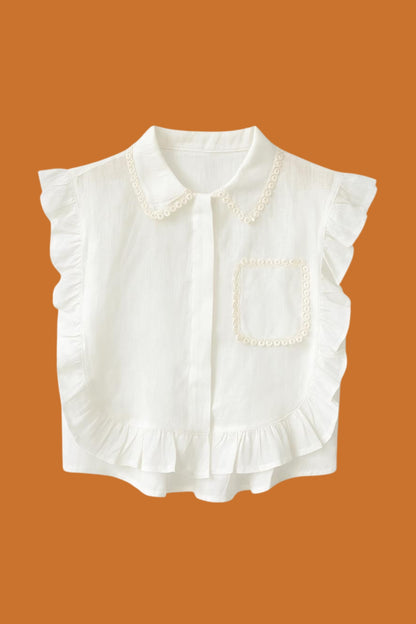 Blusa Babado Linho Condado