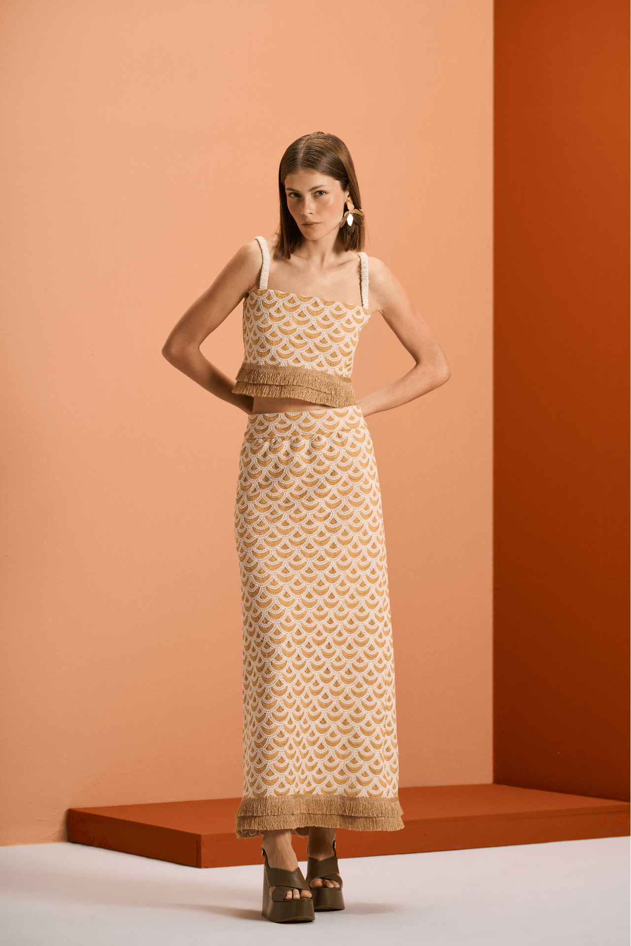 Top com Franja de Seda Etna