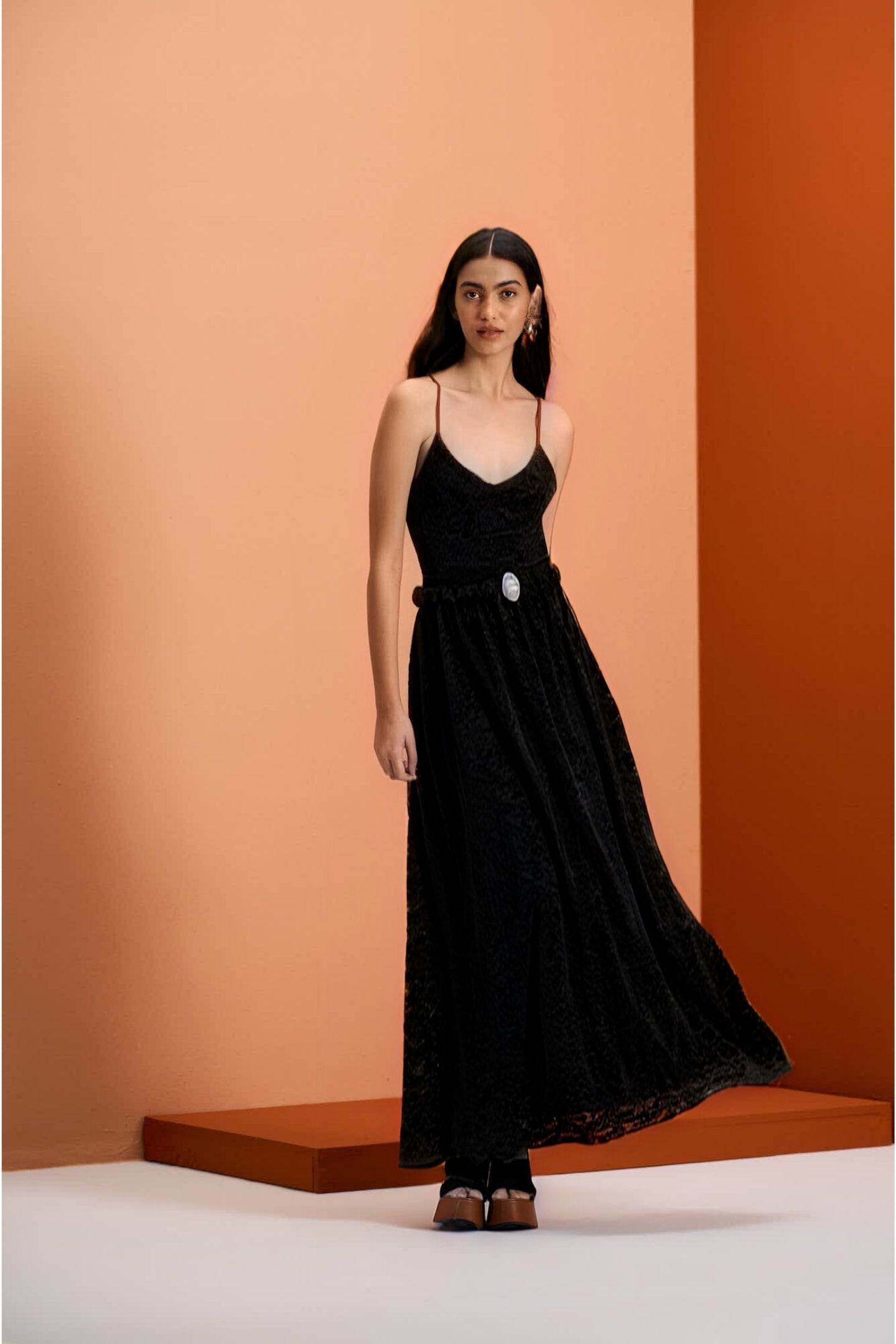 Vestido Longo Alças Messina