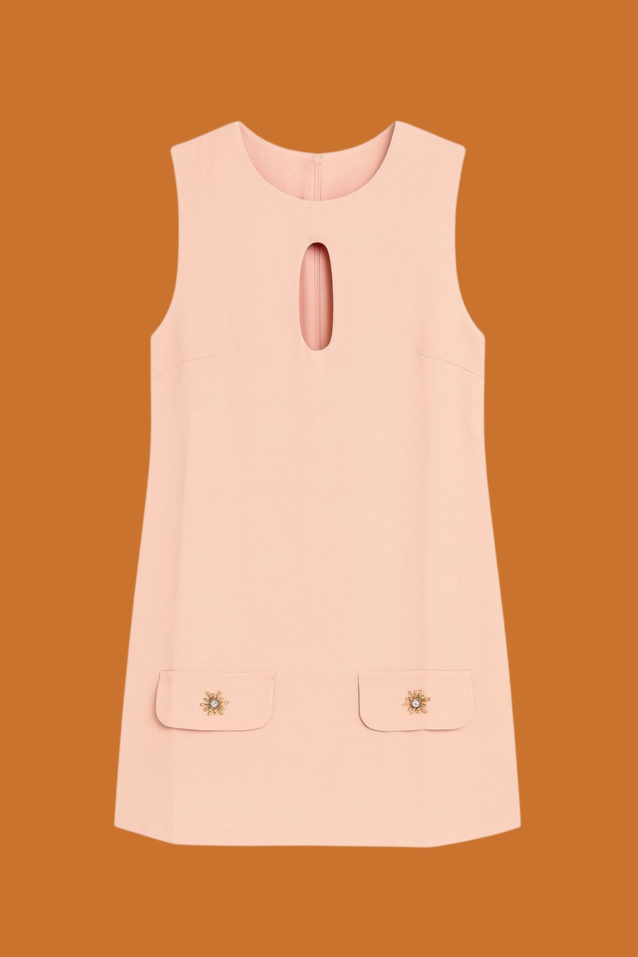 Vestido Curto Crepe Abertura Jatiúca