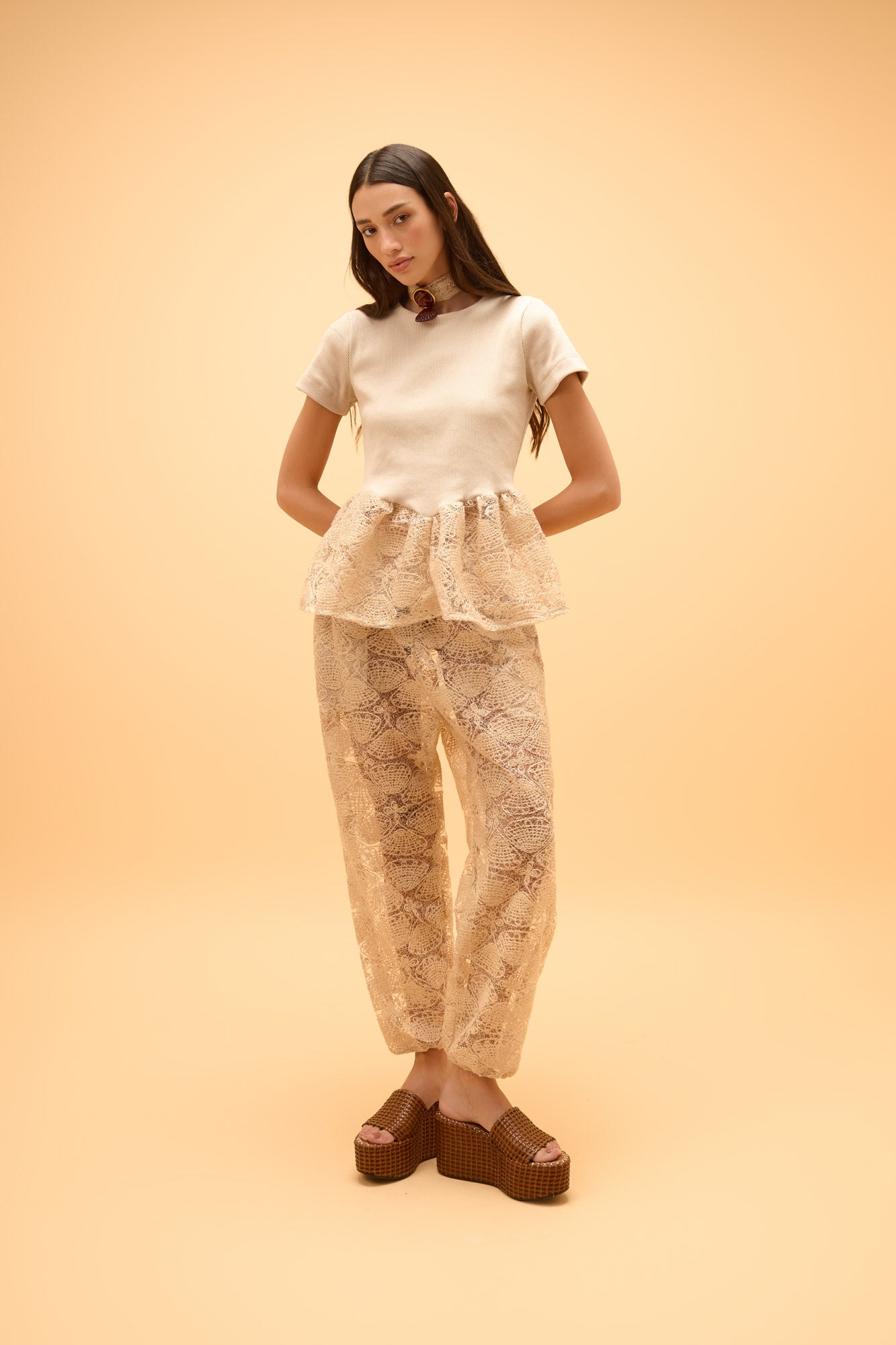 Blusa Canelada Conchas