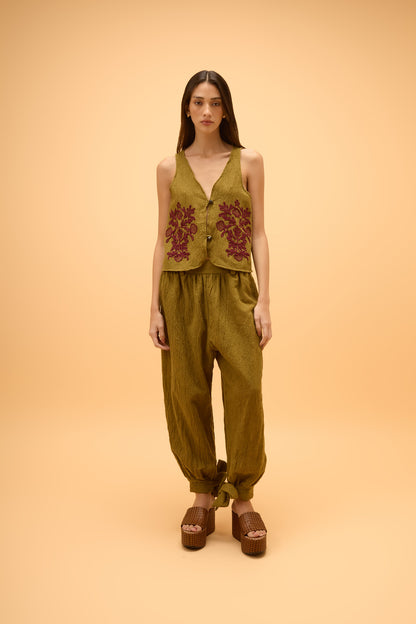 Calça Punho Laço Dunas