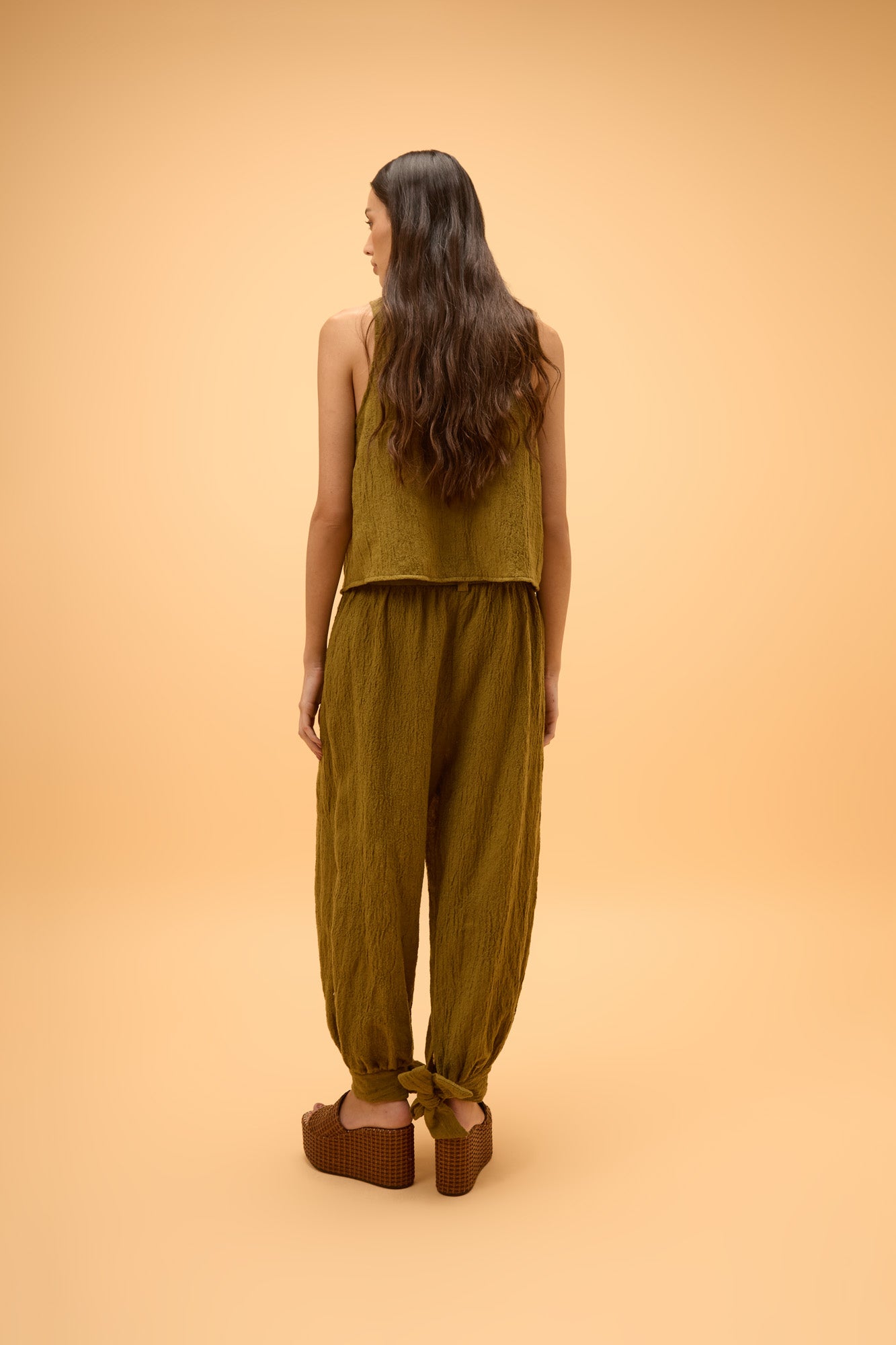 Calça Punho Laço Dunas