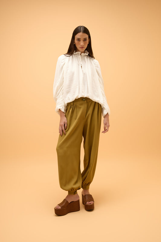 Blusa Ampla Manga Longa Balone Veraneio