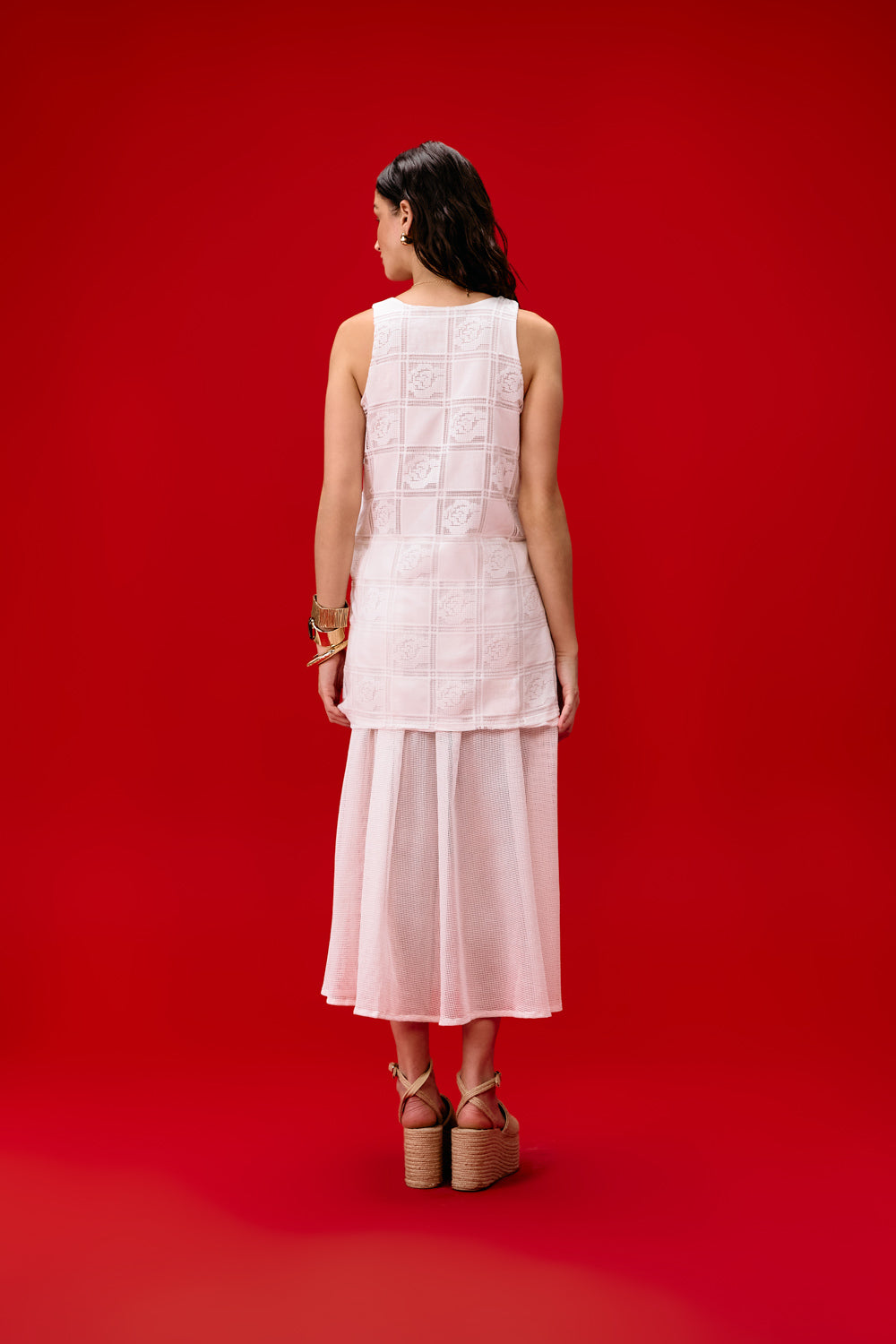 Vestido Longo Brisa Rendada