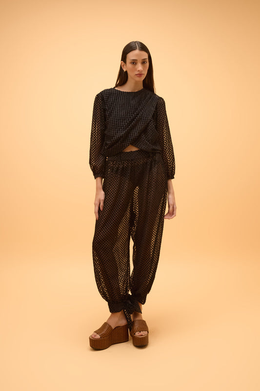 Blusa Manga Longa Transpasse Lua