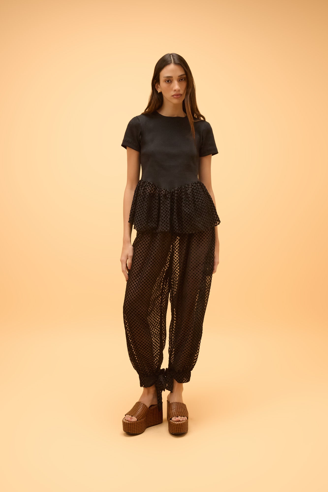 Blusa Canelada com Renda Lua