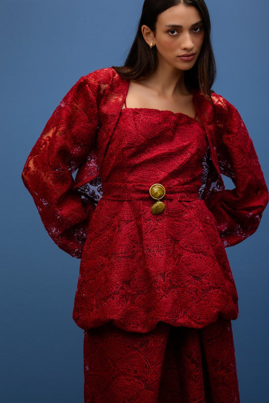 BLUSA ALÇAS BALONE CONCHAS