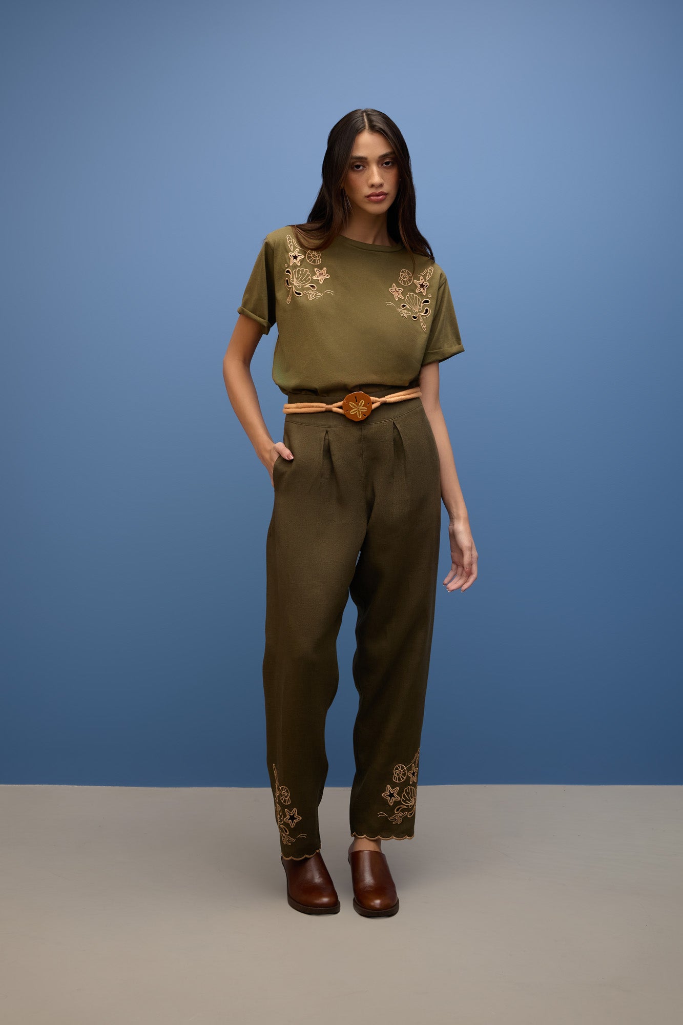 T-shirt Bordado Ilhas