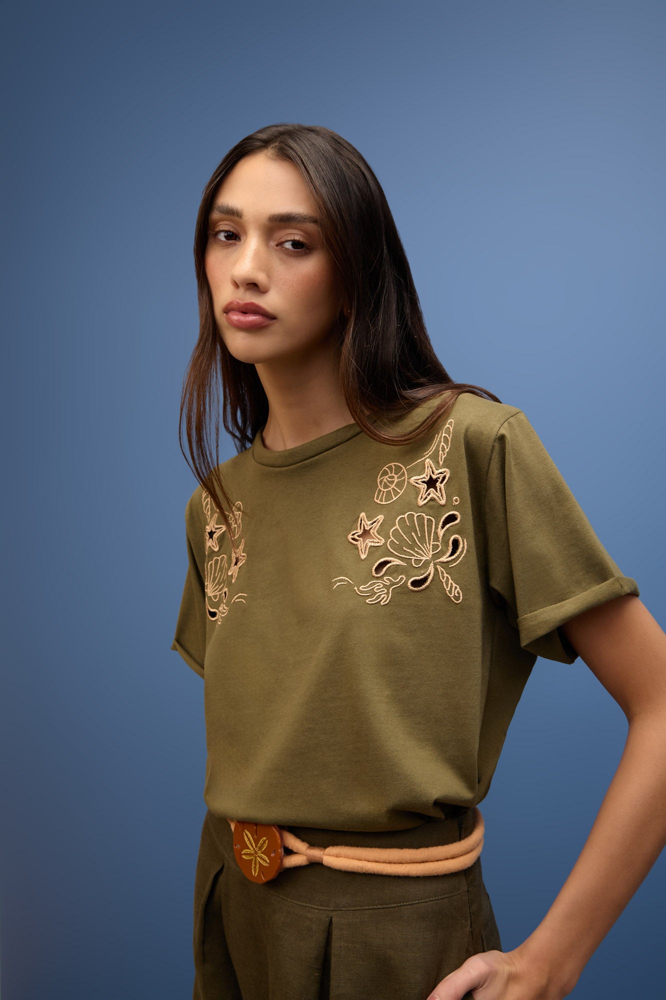 T-shirt Bordado Ilhas