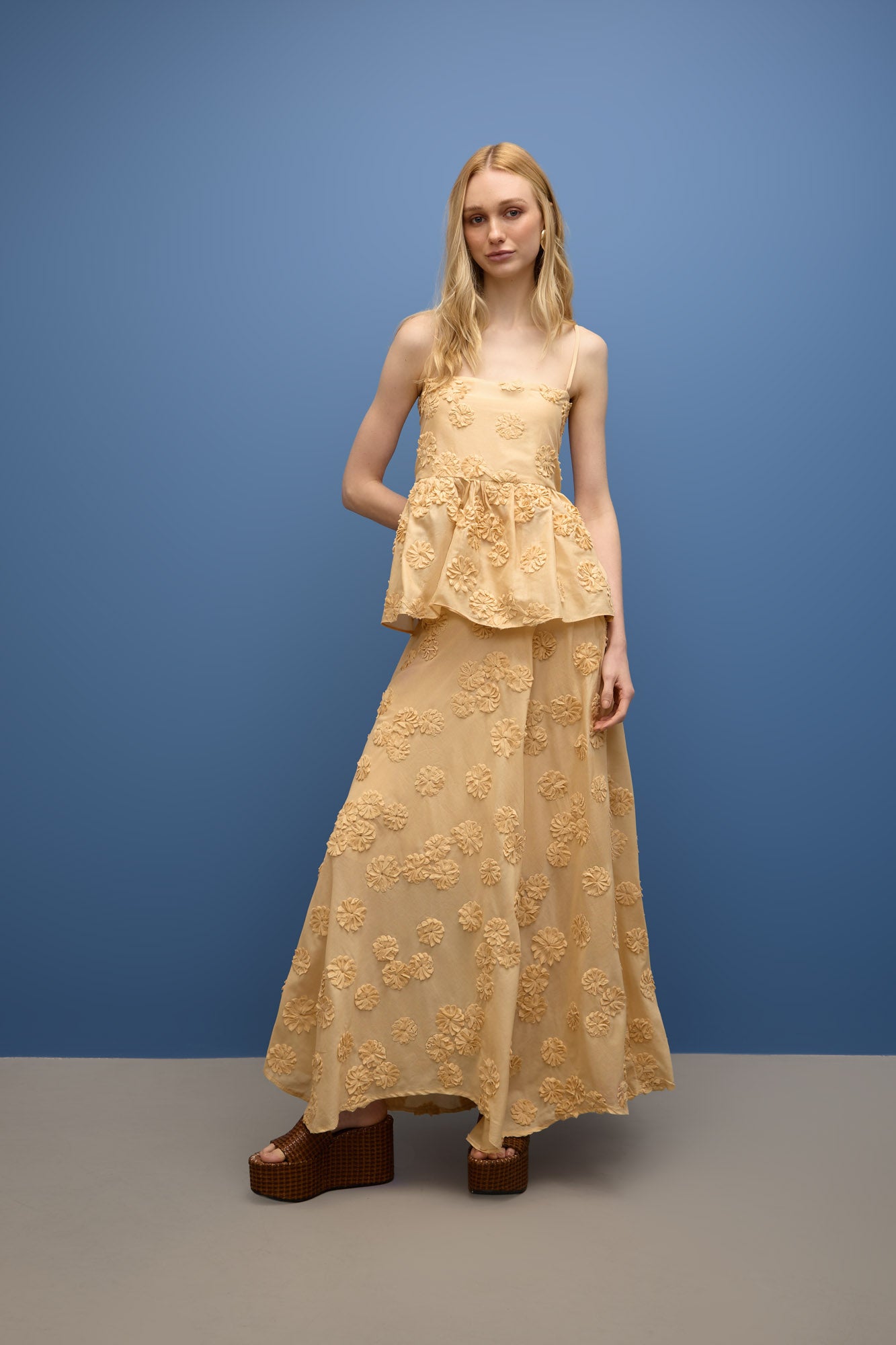 Blusa Alças Flores 3D Marina