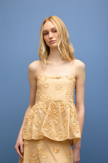 Blusa Alças Flores 3D Marina