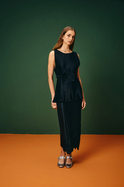 Saia Longa Plissada Candeias