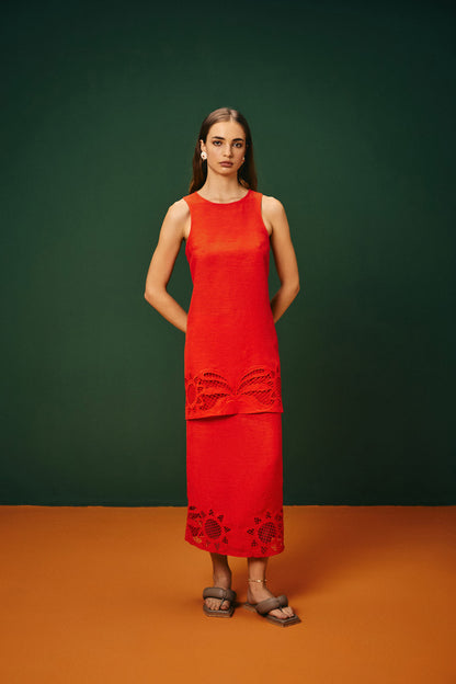 Vestido Bordado Barra Iguatú