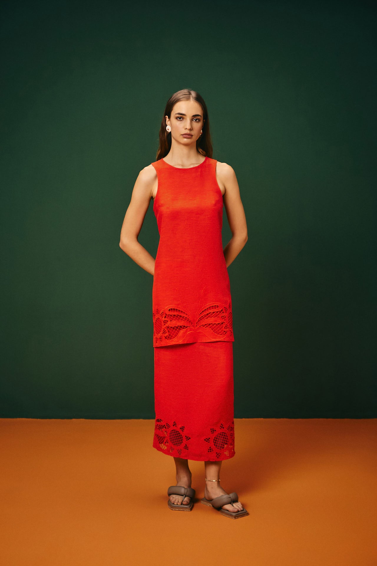 Saia Longa Bordado Barra Iguatú