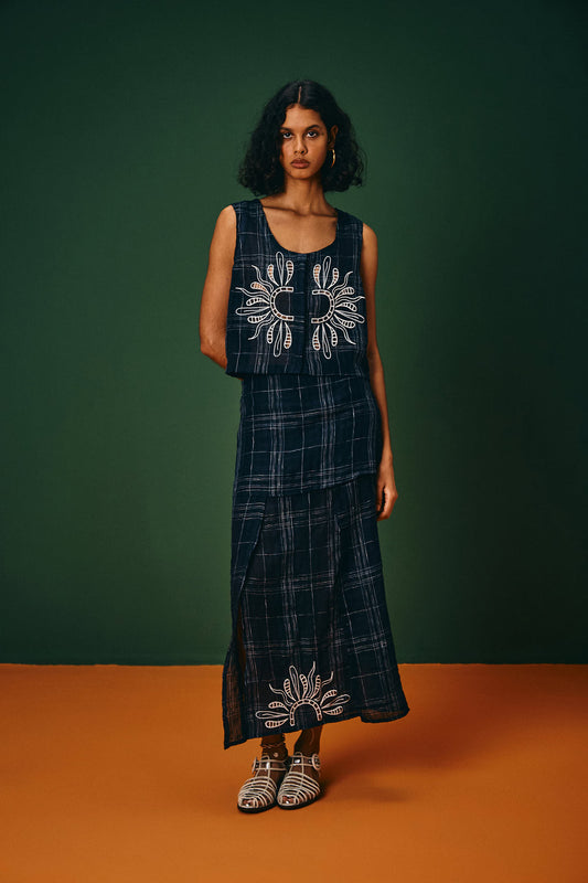 Colete Xadrez Bordado Arapiraca