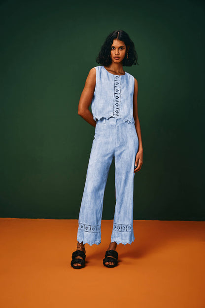 Calça Crochet Barra Delmiro Gouveia