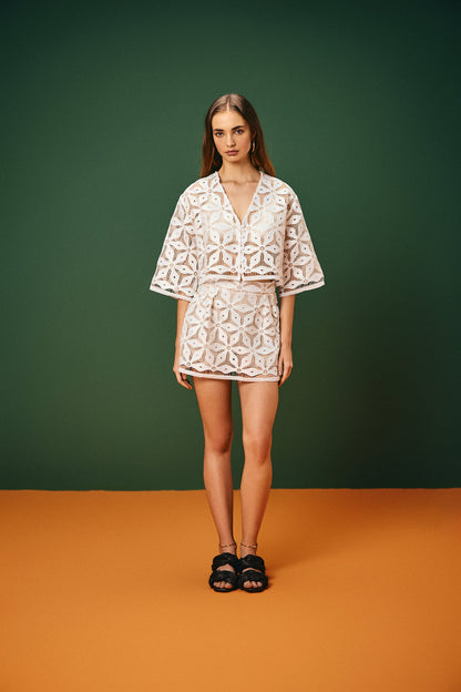 Blusa Botões Coreaú
