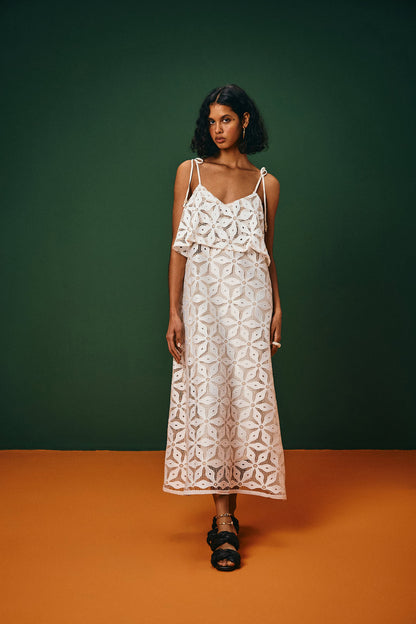 Vestido Longo Tela Coreaú