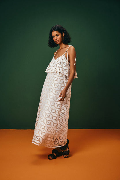 Vestido Longo Tela Coreaú