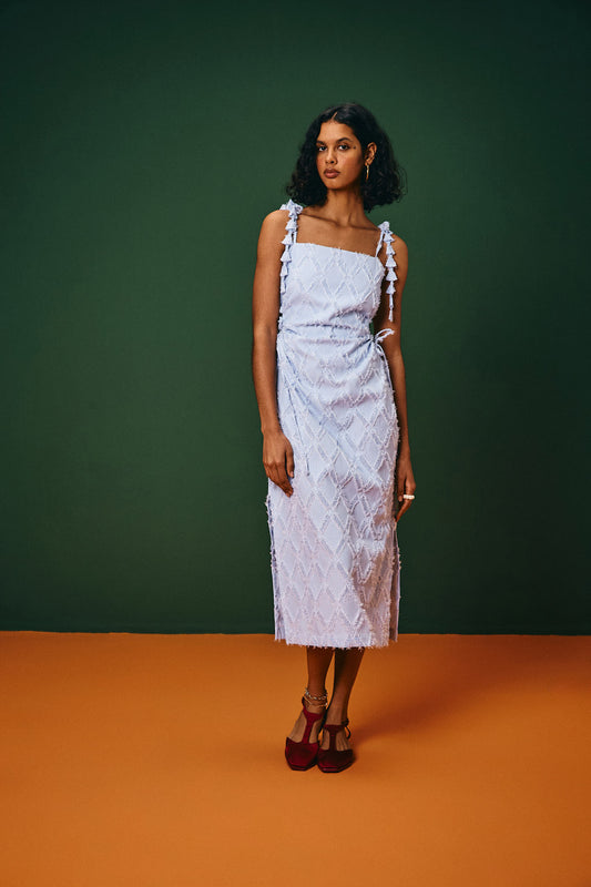 Vestido Longo Fenda Piaçabuçu