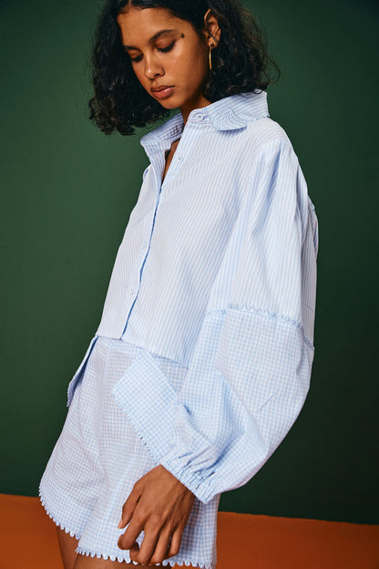 Blusa Manga Longa Com Bordado Uáuá