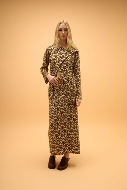 Blusa Manga Longa Recorte Encanto