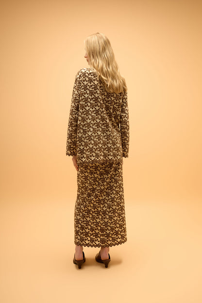 Blusa Manga Longa Recorte Encanto