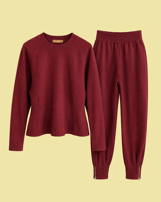 Conjunto Moletom zíper pernas Mar