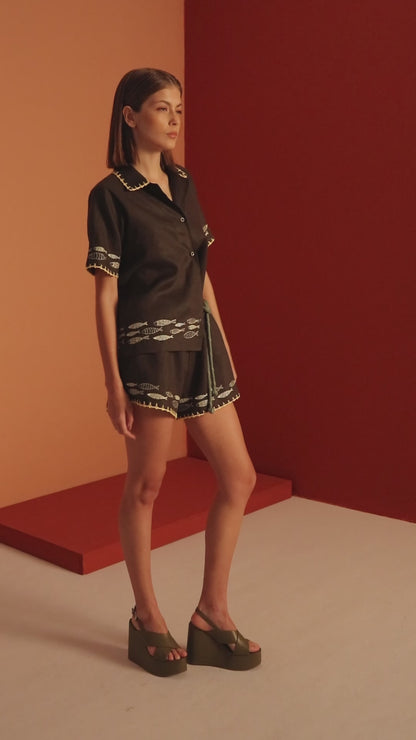 Shorts de Linho Módica