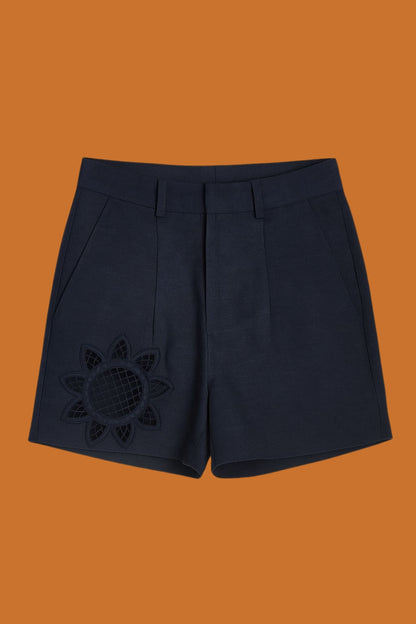 Shorts Linho Com Bordado Iguatú